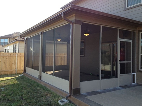 a shady screened patio designed and installed by dan white's screens and things